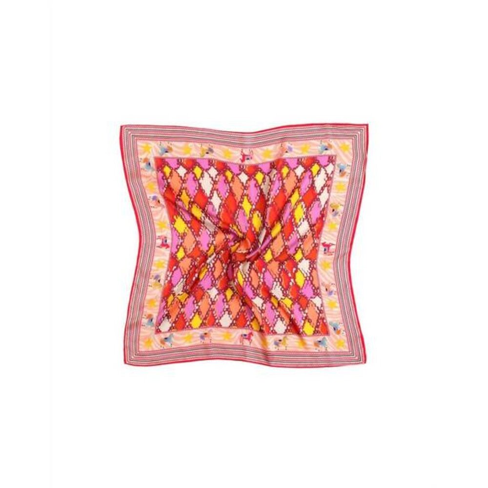 ME369 Bailey Scarf Endless Love Print Silk Blend Square Scarf NWT - Picture 2 of 2